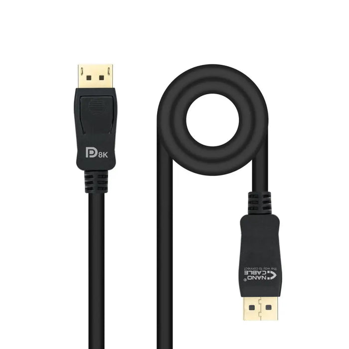 Кабел DisplayPort NANOCABLE 10.15.2502 Черен HDR 8K Ultra HD