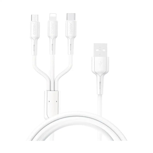 КАБЕЛ 3 В 1 IPHONE / MICRO USB / USB-C YESIDO