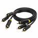 Кабел 3 x RCA към SCART Vention BCABH 2 m