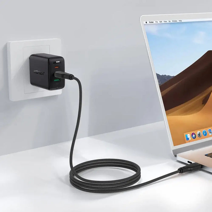 Кабел Acefast C8-03 USB-C към USB-C 60W 3A черен