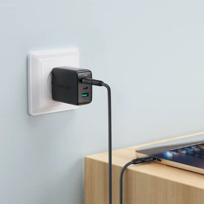 Кабел Acefast C8-03 USB-C към USB-C 60W 3A черен