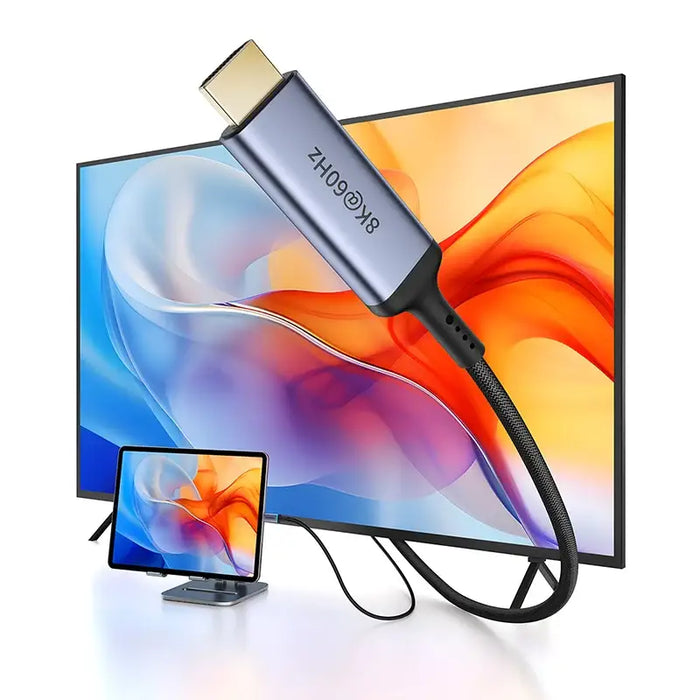 Кабел Baseus BS - OH064 8K@60Hz USB - C към HDMI 1.5m черен