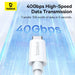 Кабел Baseus CB000068 USB - C към 240W PD 8K 60Hz 1m бял