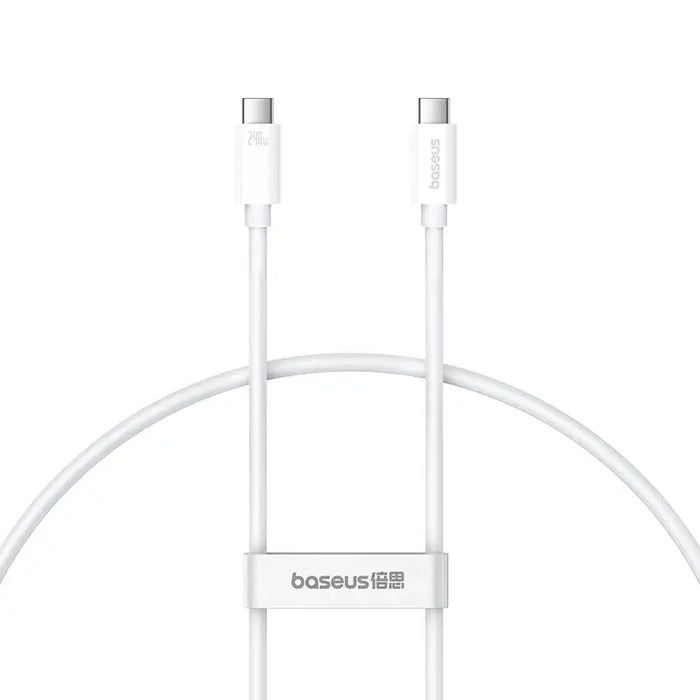 Кабел Baseus CB000068 USB - C към 240W PD 8K 60Hz 1m бял