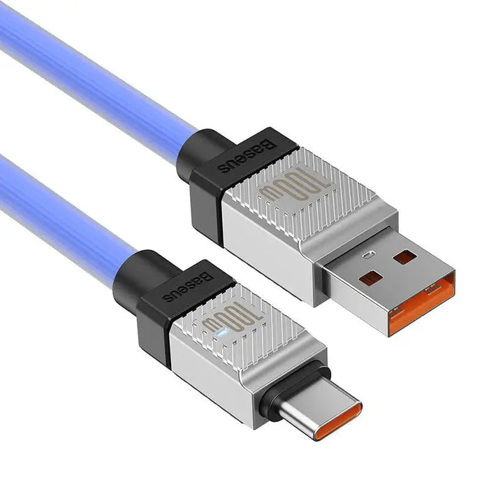 Кабел Baseus CoolPlay USB към USB - C 100W 2m син