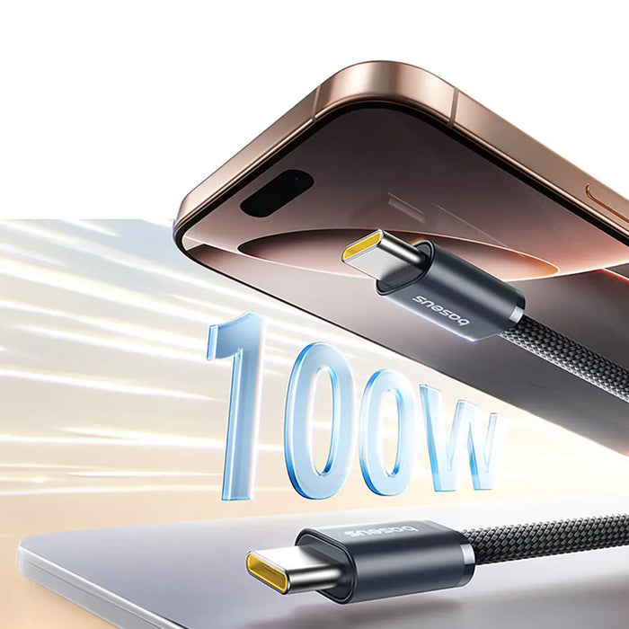 Кабел Baseus Dynamic 4 Pro Fast USB-C - USB-C 100W 1m