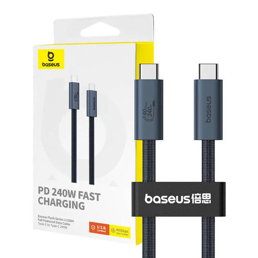 Кабел Baseus Flash USB-C 240W 1m черен