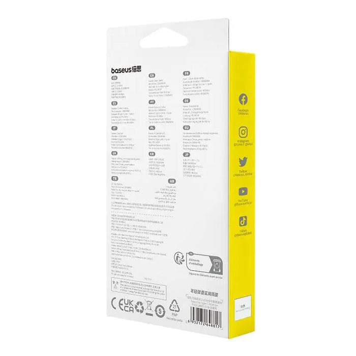 Кабел Baseus Flash USB-C 240W 1m черен
