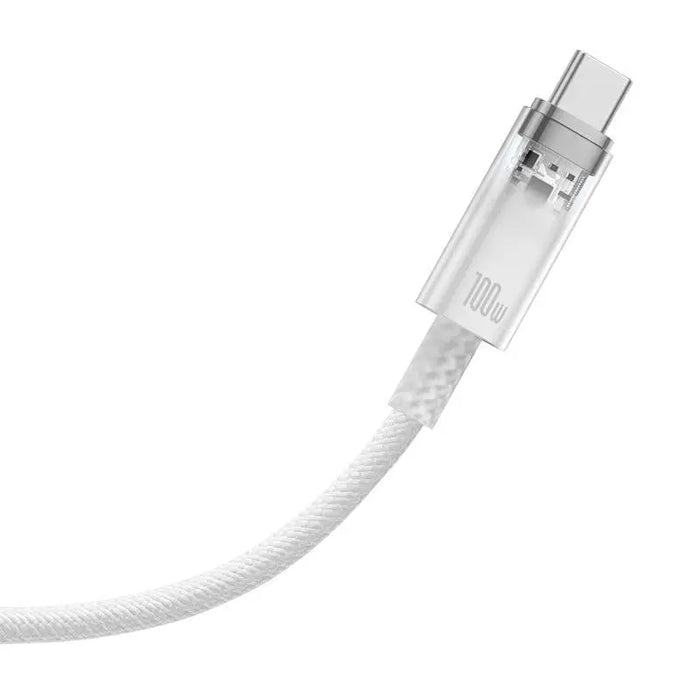 Кабел Baseus Flash USB - C 6A,2m бял