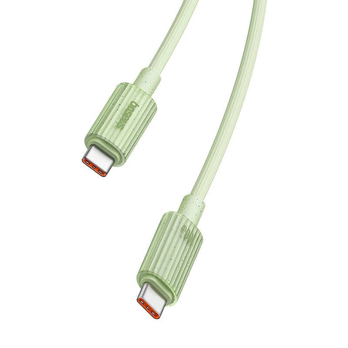 Кабел Baseus Habitat Series USB-C към USB-C 100W 2m зелен