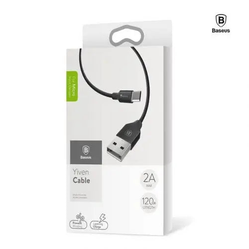 Kабел Baseus MicroUSB 2А 1m черен