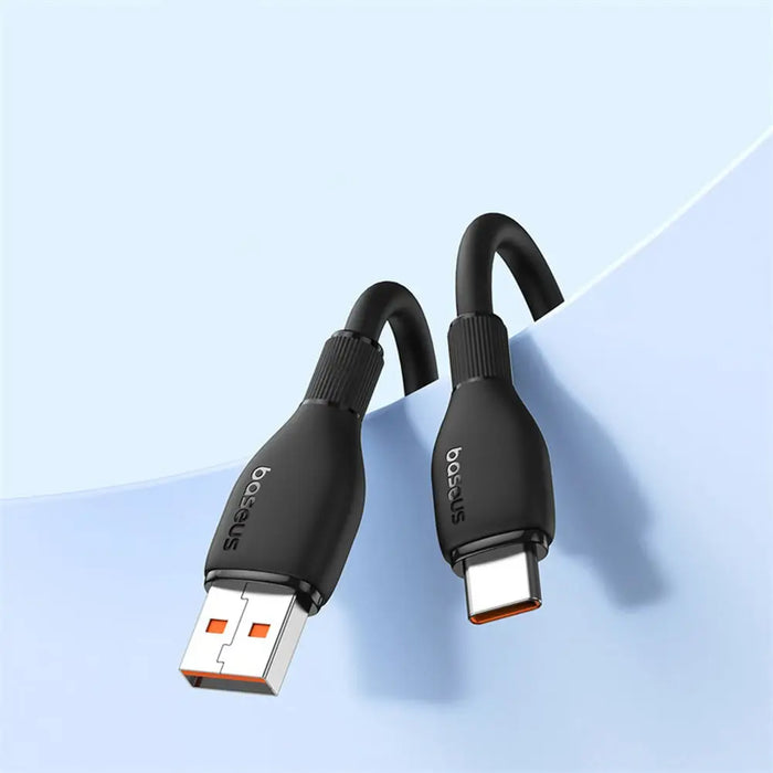 Кабел Baseus Pudding Series 100W USB-A - USB-C 2 м - Черен