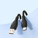 Кабел Baseus Pudding Series 100W USB-A - USB-C 2 м - Черен