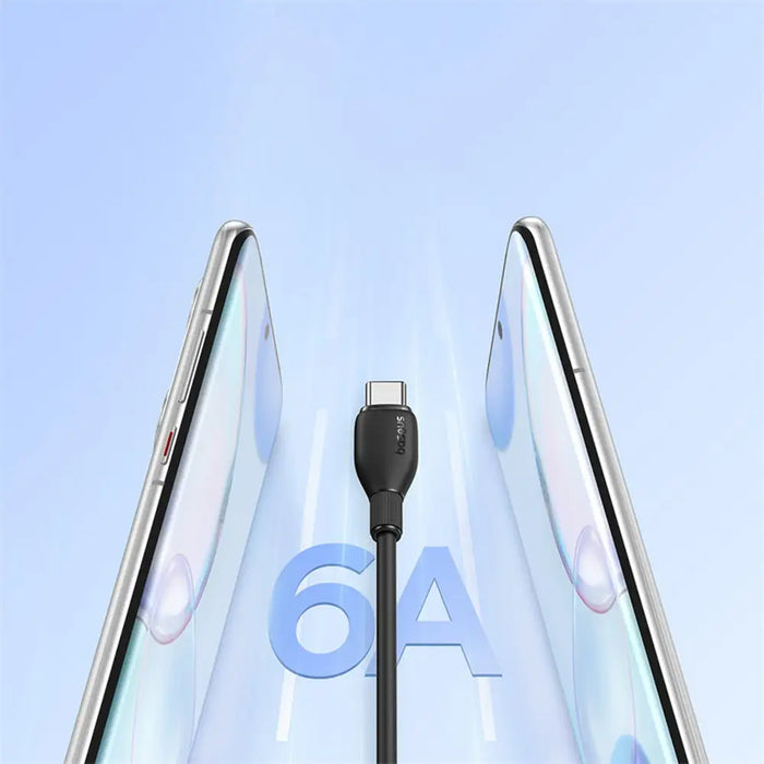 Кабел Baseus Pudding Series 100W USB-A - USB-C 2 м - Черен