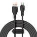 Кабел Baseus Pudding Series 100W USB-A - USB-C 2 м - Черен