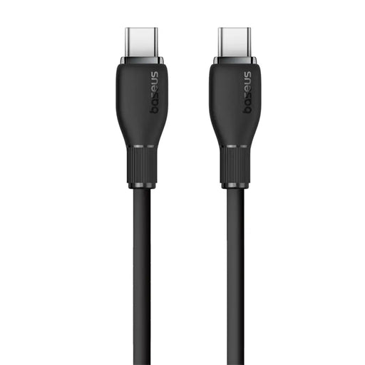 Кабел Baseus Pudding Series USB-C - USB-C 100W 1.2 м - Черен