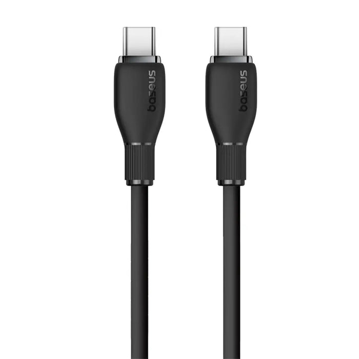 Кабел Baseus Pudding Series USB-C - USB-C 100W 1.2 м - Черен