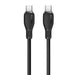 Кабел Baseus Pudding Series USB-C - USB-C 100W 1.2 м - Черен