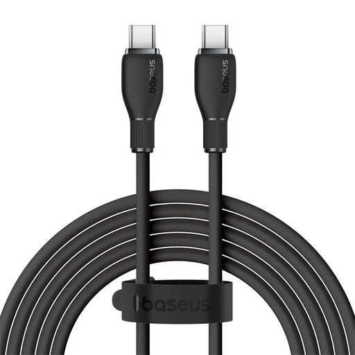 Кабел Baseus Pudding Series USB-C - USB-C 100W 1.2 м - Черен