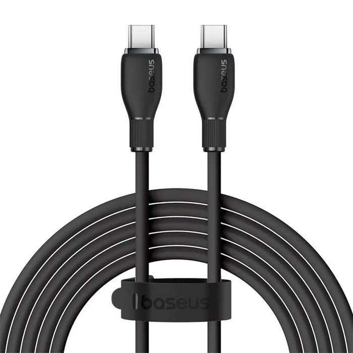 Кабел Baseus Pudding Series USB-C - USB-C 100W 1.2 м - Черен