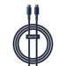 Кабел Baseus Tungsten Gold USB - C към USB - C 100W 1m син