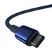 Кабел Baseus Tungsten Gold USB - C към USB - C 100W 2m син