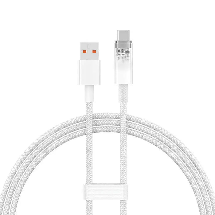 Кабел Baseus USB - C 6A 1m бял