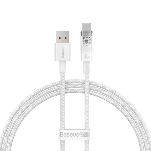 Кабел Baseus USB - C 6A 1m бял