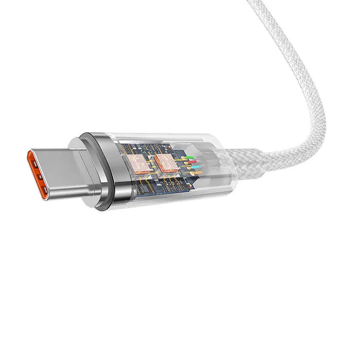 Кабел Baseus USB - C 6A 1m бял