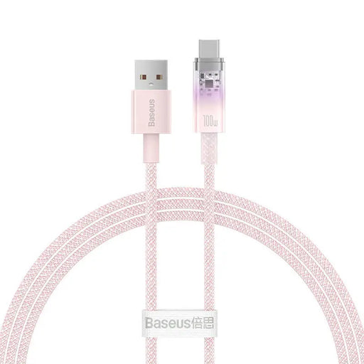 Кабел Baseus USB - C 6A 1m розов