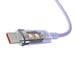 Кабел Baseus USB - C 6A 2m лилав