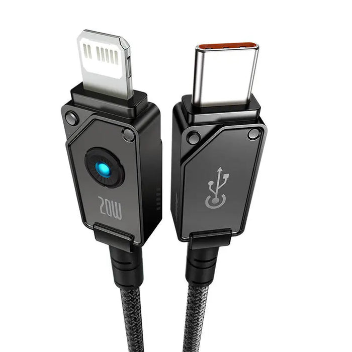 Кабел Baseus USB - C към Lightning 20A 2m черен