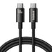 Кабел Baseus USB Tungsten Gold USB-C / USB-C 100W 1,5m черен