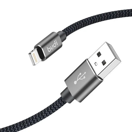 Кабел Budi 206L/2M USB - A към Lightning 2.4A 2m черен