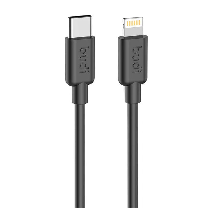 Кабел Budi USB - C към Lightning PD 20W 1.2m черен