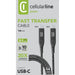 Кабел Cellularline USB C to USB C 5A 10 Gbps 100W 1 м черен