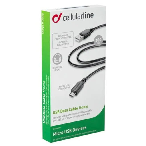 Кабел Cellularline USB MICROUSB 2M