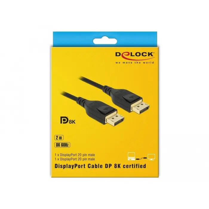 Кабел Delock DisplayPort мъжко - DisplayPort