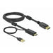 Кабел Delock HDMI мъжко - DisplayPort USB