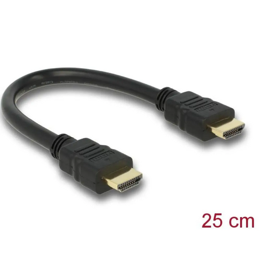 Кабел Delock High Speed HDMI мъжко - HDMI A мъжко 4K 0.25 m