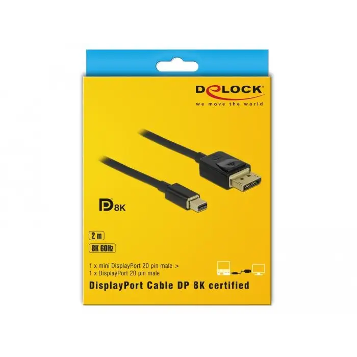 Кабел Delock Mini DisplayPort мъжко - DisplayPort