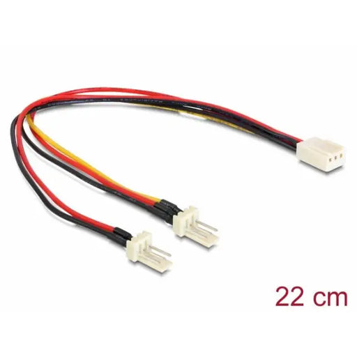 Кабел DeLock Molex 3 pin женско - 2 x Molex 3