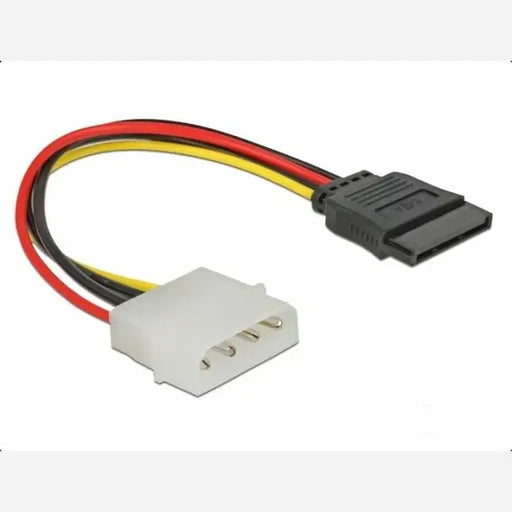 Кабел DeLock Molex 4 pin към SATA 15 pin 12 cm
