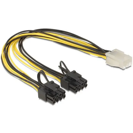 Кабел DeLock PCI Express power 6 pin женско > 2