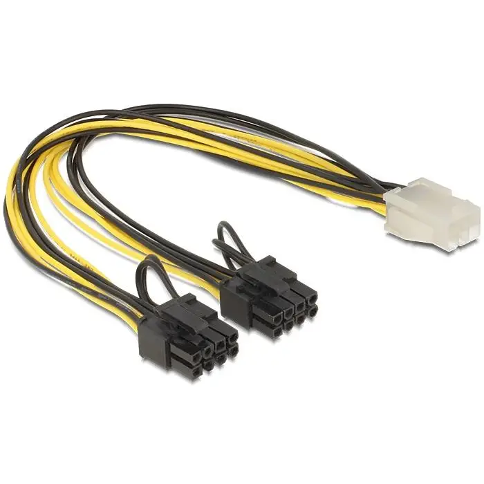 Кабел DeLock PCI Express power 6 pin женско > 2