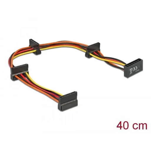 Кабел Delock Power SATA > 4 x SATA 15 Pin 40cm
