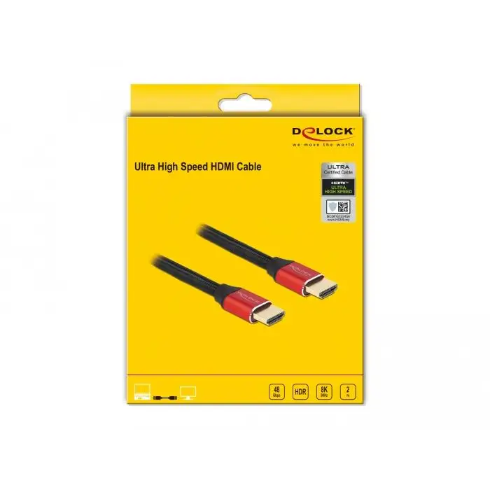 Кабел Delock Ultra High Speed HDMI мъжко - HDMI