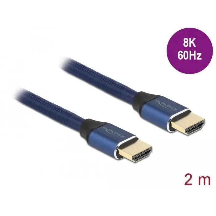 Кабел Delock Ultra High Speed HDMI мъжко - HDMI