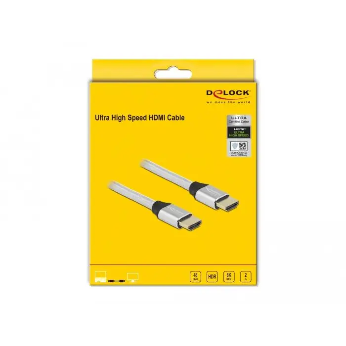 Кабел Delock Ultra High Speed,HDMI мъжко - HDMI