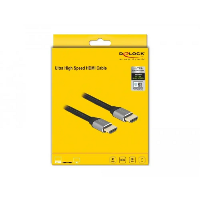 Кабел Delock Ultra High Speed HDMI мъжко - HDMI мъжко 48